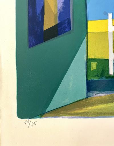 Camille Hilaire - La Fenêtre ouverte - lithographie originale 2