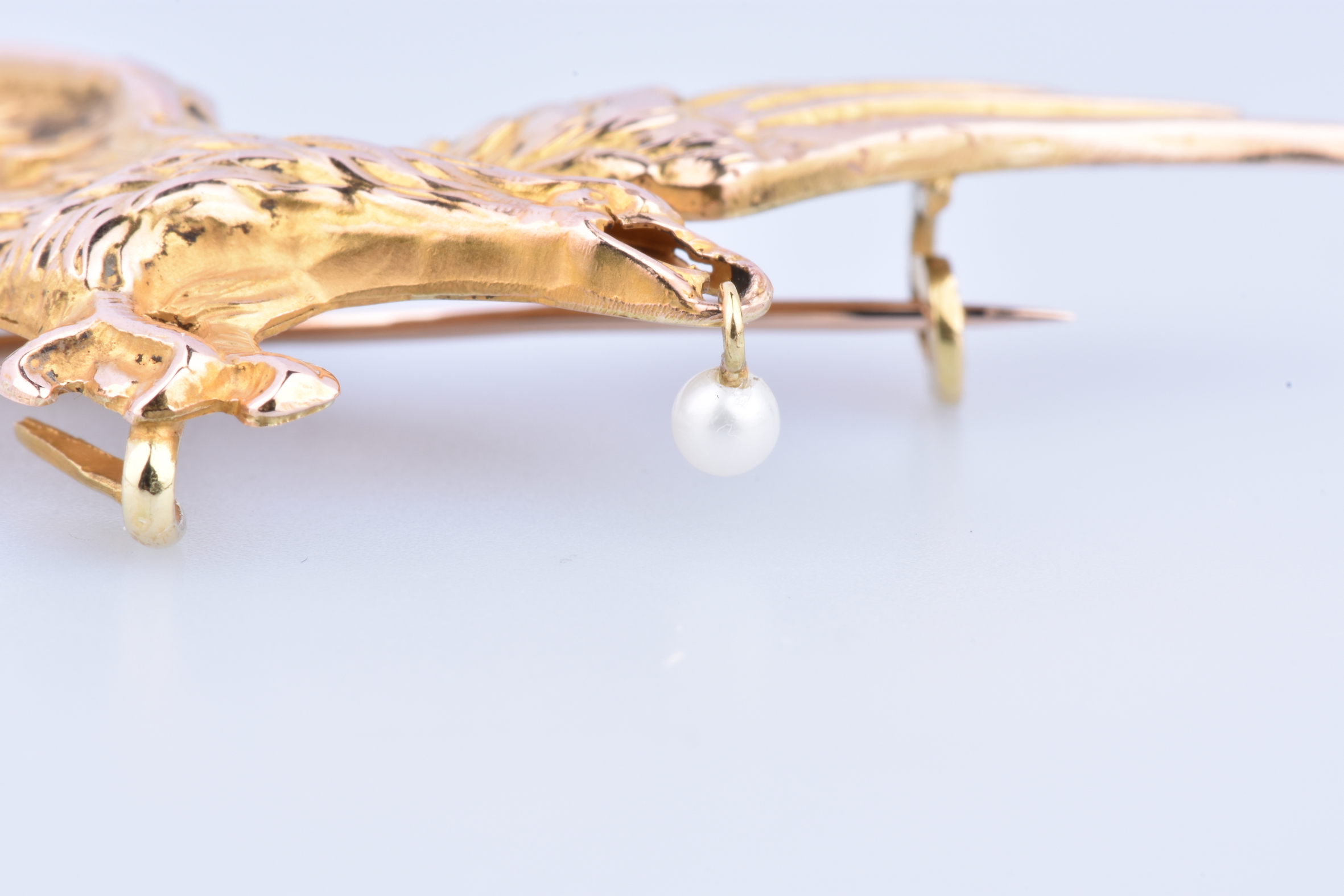 Broche En Or Blanc 18K (750 Millièmes) - Transformée D'une Ancienne Pièce