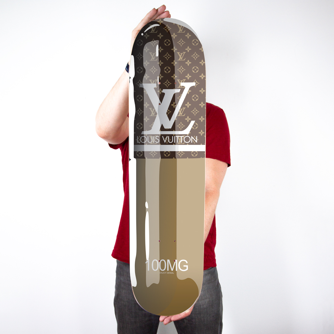 DENIAL &quot;skateboard LOUIS VUITTON 2018&quot; limitée à 50 exemplaires certificat d&#39;authenticité - Art ...