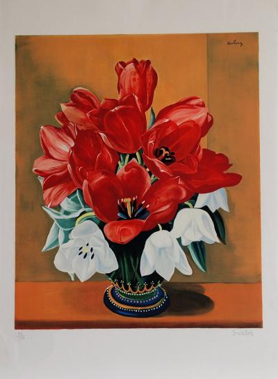 Moïse KISLING - Bouquet of flowers - Lithographie 2