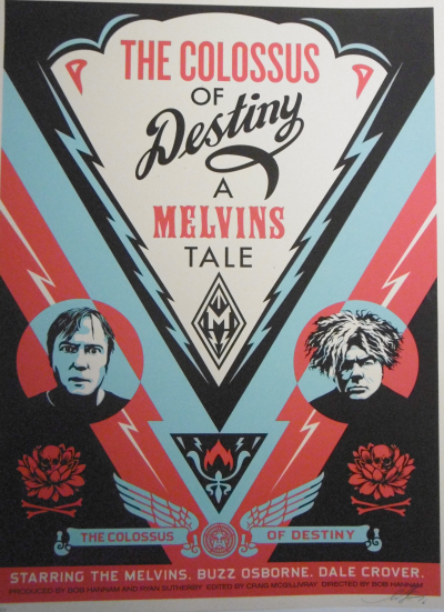 Shepard FAIREY (Obey) - Melvins Colossus, 2017, Sérigraphie signée 2