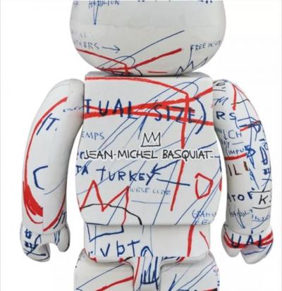 Medicom 400% + 100% Bearbrick ~ JEAN-MICHEL BASQUIAT #02 Version Be@rbrick 2