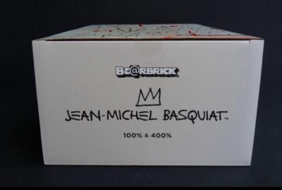 Medicom 400% + 100% Bearbrick ~ JEAN-MICHEL BASQUIAT #02 Version Be@rbrick 2