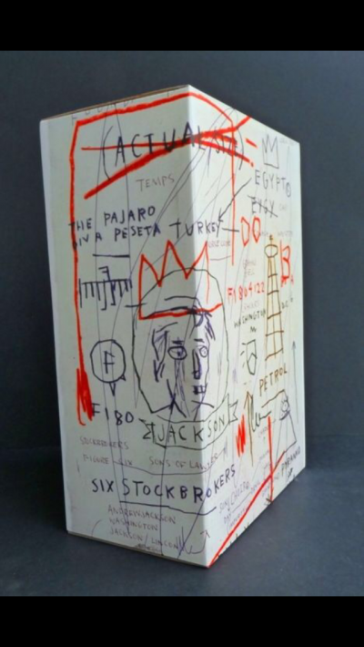 Medicom 400% + 100% Bearbrick ~ JEAN-MICHEL BASQUIAT #02 Version Be@rbrick 2