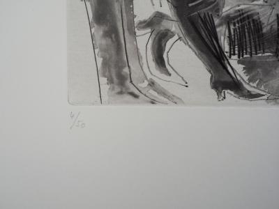 Pablo PICASSO : Hommage à Degas, Trois Nus - Gravure originale signée 2