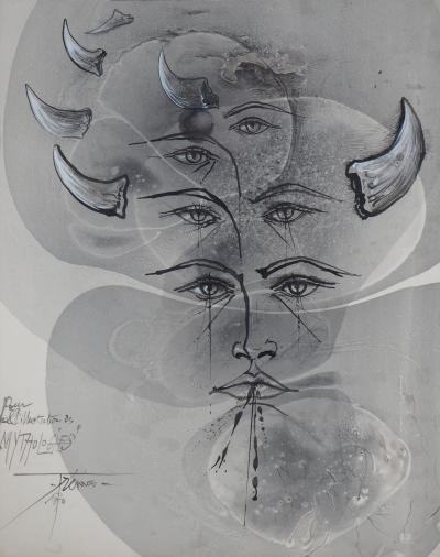 Pierre Yves TREMOIS : Mythologies - Aquarelle originale signée 2
