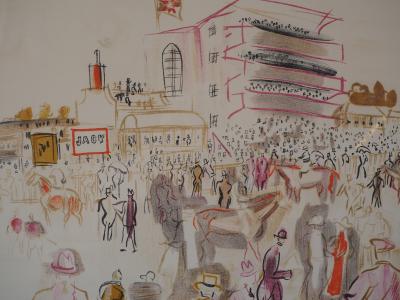 Raoul DUFY : Epsom, Hippodrome avant la course - Lithographie originale Signée 2