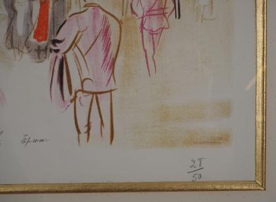 Raoul DUFY : Epsom, Hippodrome avant la course - Lithographie originale Signée 2