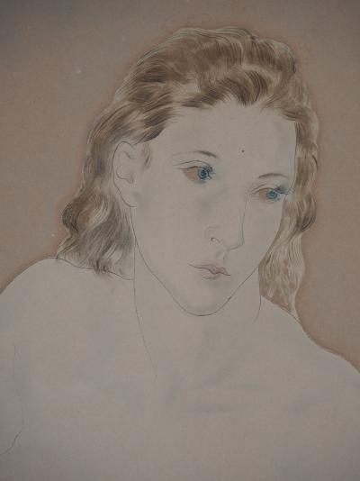 Léonard FOUJITA : Nu assis - Gravure originale, 1930 2