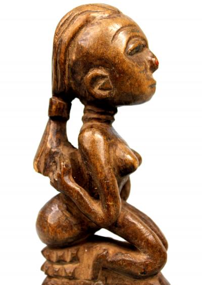 Art Africain - Lance Pierre Baoulé à l’effigie de Mami Wata 2