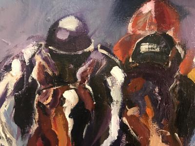 Sonia LALIC - A day at the races, 2018  - Acrylique sur toile 2