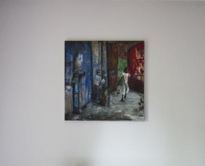 Jean-Pierre Brissart , Le tagueur, 2015, Technique mixte 2