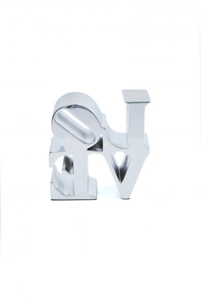 Robert INDIANA (d’après) - Love Silver, 2018 - Sculpture 2