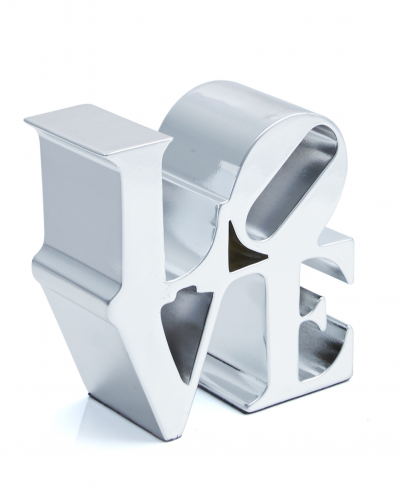 Robert INDIANA (after) - Love Silver, 2018 - Sculpture 2