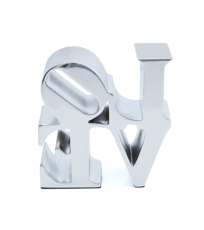 Robert INDIANA (after) - Love Silver, 2018 - Sculpture 2