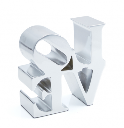 Robert INDIANA (after) - Love Silver, 2018 - Sculpture 2