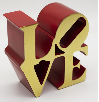 Robert INDIANA (d’après) - Love Red Gold, 2018 - Sculpture 2