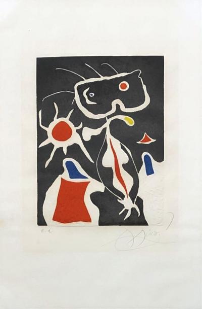 Joan MIRO - Le miroir secret du feu et du froid - Gravure originale signée et numérotée 2