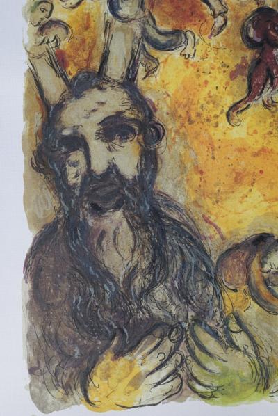 Marc CHAGALL (d’après) : Moïse et l’exode - Lithographie numérotée et signée 2