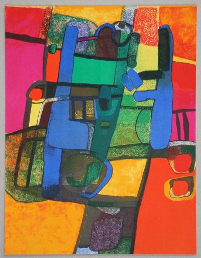 Maurice ESTEVE - Composition, 1969 - Lithographie originale 2