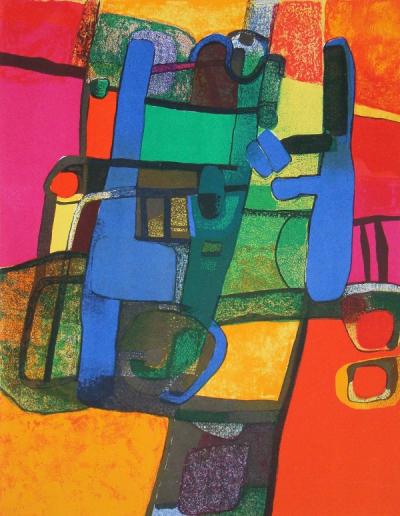 Maurice ESTEVE - Composition, 1969 - Lithographie originale 2