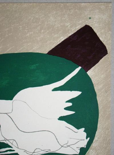 Georges BRAQUE - Oiseau sur fond X , 1958 - Lithographie 2