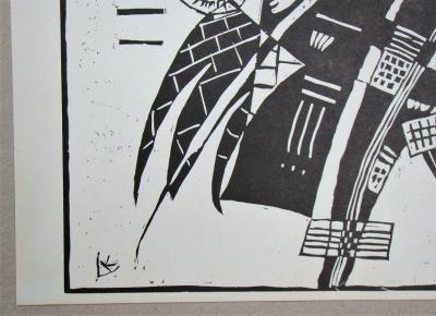 Wassily KANDINSKY  - Composition, 1935 - Original woodcut 2