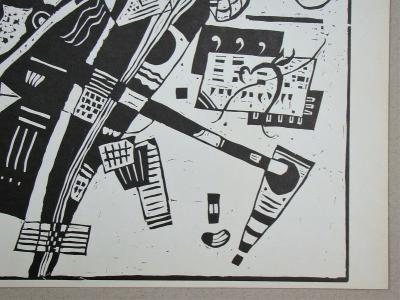 Wassily KANDINSKY  - Composition, 1935 - Original woodcut 2