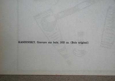 Wassily KANDINSKY  - Composition, 1935 - Original woodcut 2