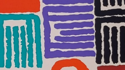 Giuseppe Capogrossi Pour la revue xxe siecle (1957)  Pochoir non signe, extrait de l'ouvrage xxeme siecle 2