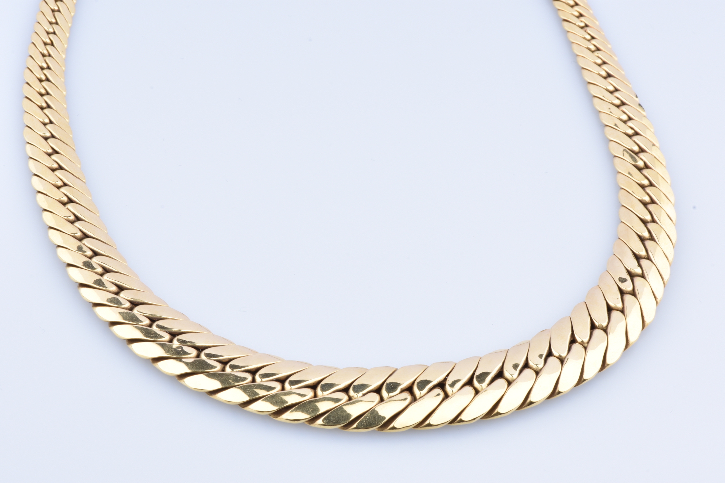 Collier En Or 18 Carats (750/1000) - Maille Singapour - Neuf Sans Emballage - Magnifique