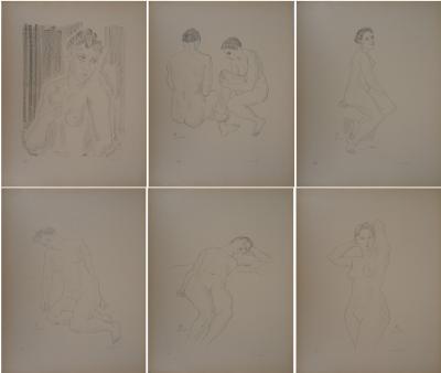 Léonard  FOUJITA : Nus, 8 lithographies originales signées 2