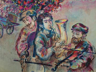 Walter SPITZER : Le Mariage Juif - Lithographie originale signée 2