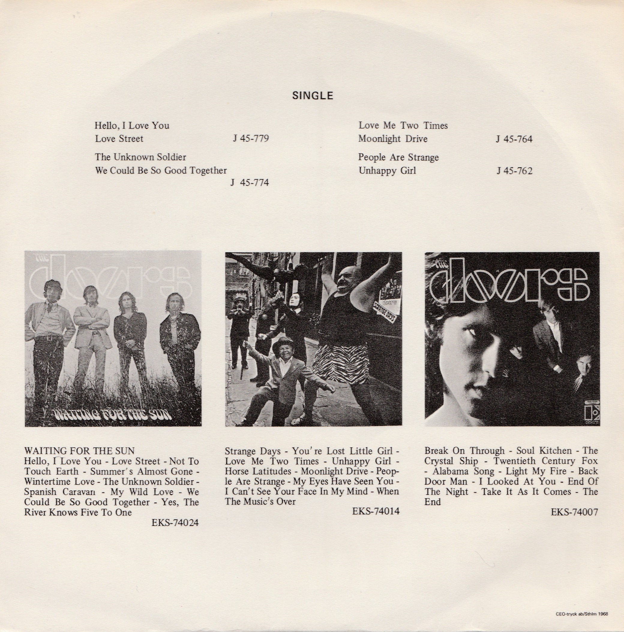 the doors hello i love you