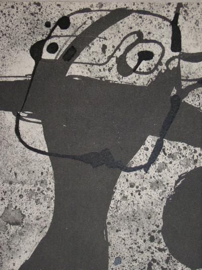 Joan MIRO (d’après) - Personnage dans la nuit, 1967 - Lithographie au pochoir 2