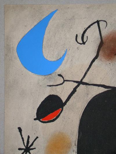 JOAN MIRO (d’après) - Femme dans la Nuit - 1967 2