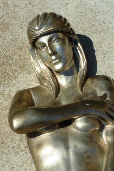 Christian MASS ( 92 cm /15 kg )-Sculpture-Bronze-Erotic-Sexe-Nue-Femme-Signée 2