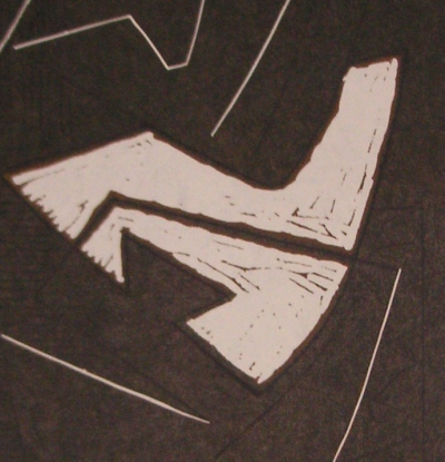 Alberto Magnelli  - Sans titre, 1968 - Linogravure originale signée au crayon 2