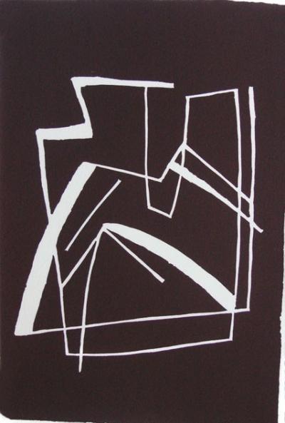 Alberto MAGNELLI  - Sans titre, 1968 - Linogravure originale signée au crayon 2