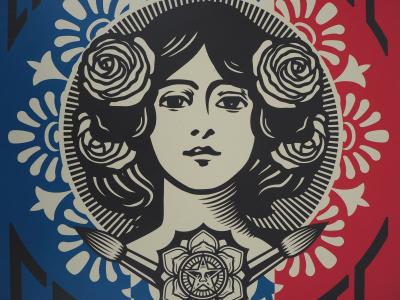 Shepard FAIREY : Liberté, Egalité, Fraternité - Sérigraphie signée 2