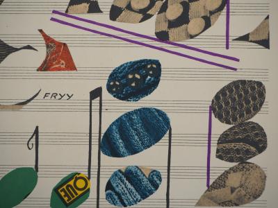 Alberto MAGNELLI : Composition musicale - Lithographie signée 2