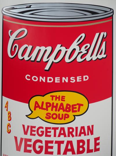 Andy WARHOL (d’après) : Campbell’s soup - The Alphabet Soup, Sérigraphie 2