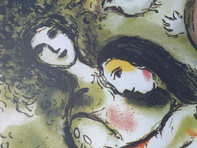 Marc CHAGALL (after) - Romeo and Juliette in Paris  - Signed  Lithograph 2