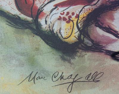Marc CHAGALL (nachher) – Paris / Romeo und Julia – Signierte Lithographie, limitierte Auflage 2