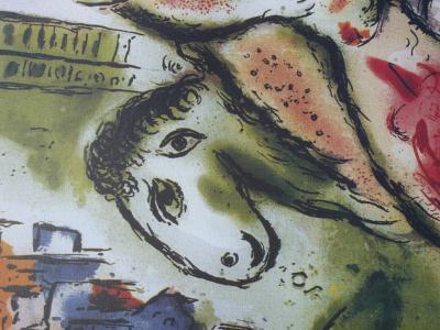 Marc CHAGALL (nachher) – Paris / Romeo und Julia – Signierte Lithographie, limitierte Auflage 2