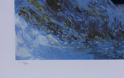 Marc CHAGALL : La dormeuse aux fleurs, Lithographie numérotée et signée, 1989 2