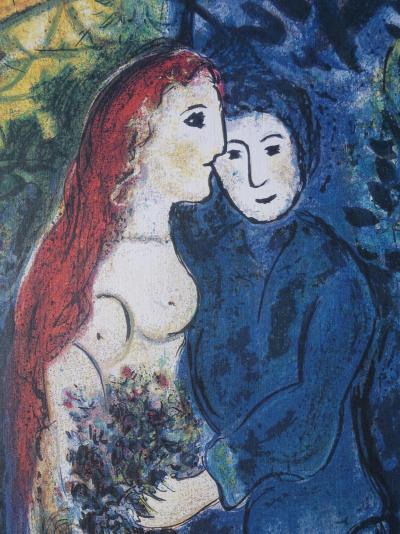 Marc CHAGALL (d’après) : Les Mariés - Lithographie signée et numérotée 2