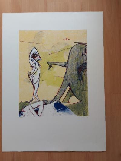 Dorothea TANNING - Hommage an Max Ernst, um 1970 - handsignierte Lithografie 2