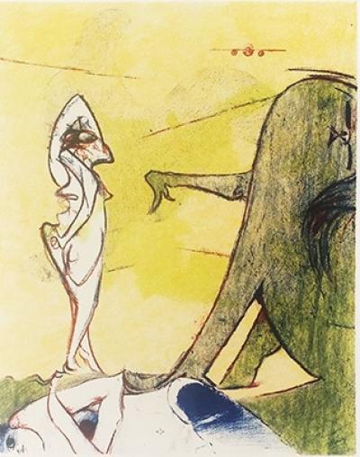 Dorothea TANNING - Hommage an Max Ernst, um 1970 - handsignierte Lithografie 2