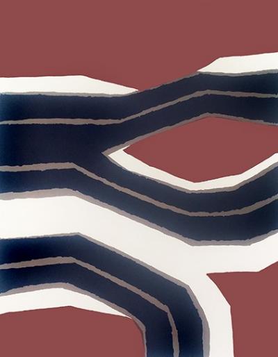 Raoul Ubac Timbre français, 1970       Lithographie originale couleurs numerotee et signee sur 100 exemplaires, sur papier arches. 2